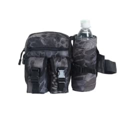Outdoor Fanny Pack Waist Bag Pack Hip Bum EDC Bag with Adjustable Strap and Water Bottle Holder for Camping Hiking Hunting