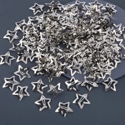 5/15/30/60/100/200pcs Y2K Silver Star Hair Clips for Girls Metal Snap Clip Hairpins Barrettes Hair Grip Jewel Hair Accessories