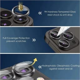 Metal Camera Lens Protector Glass For iPhone 16 17 15 13 18 11 12 14 Pro Max Air Back Lens Protection Film For iPhone 12 13 Mini