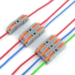 34PCS Boxed Lever Quick Home Wire Connectors Terminals Conductor Spliceable Butt Wiring Block Reusable Electrical Connectors