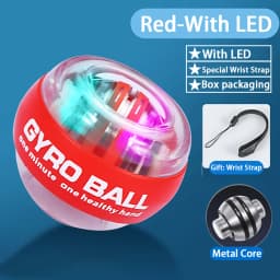 Wrist Power Hand Ball Auto-Start Grip Ball Strengthener Gyroscopic Arm Gyro Hand Ball Home Fitness Forearm Exerciser