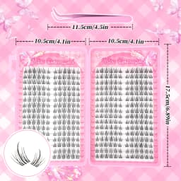 320PCS/Glue-Free D-Curl Mixed Length, DIY-Friendly for Music Festivals, Christmas, Halloween, and Other Holidays