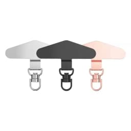 Anti-Lost Phone Lanyard Universal Replacement Connector Tether Tab Clip Metal Card Pad Adapter for IPhone Samsung Secure Fit