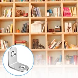 40/20pcs Stainless Steel L Brackets - Small Right Angle Corner Brace for Shelves, Wood Furniture, Chair, Furniture Accessories