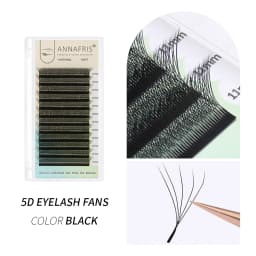 ANNAFRIS Premade Volume Fan YY 3D 4D 5D W-Shaped Lash Automatic Flowering W Lashes Extension Natural Soft Full Dense Mink Lash