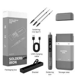 8-15W Type-C Digital Electric Soldering Iron Kit Intelligent Adjustable Temperature Fast Heating Mini Solder Irons Repair Tool