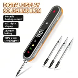 8-15W Type-C Digital Electric Soldering Iron Kit Intelligent Adjustable Temperature Fast Heating Mini Solder Irons Repair Tool