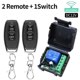 10A Relay Receiver Mini Module Remote Control f 433Mhz Universal Gate Remote Control Switch DC 12V or Gate LED Garage Door