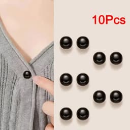 10pcs Pearl Button Pins ,DIY Decorative Safety Button Covers For Shoes, Hats, Bags, Shawls,Collar Needle Buckle Fixed Pin Brooch