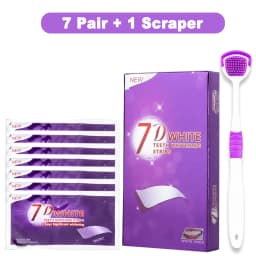 Purple Teeth Whitening Strip No Sensitive Teeth Bleaching Strip Colour Corrector Instant Teeth Clean Strip,At-Home Teeth Whiter