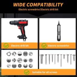 Spring-Loaded Screw Holder Drill Bit Anti-Drop Screwdriver Bit Fixing Clamp Set Screw Holder Drill Bit Phillips Screwdriver Bit