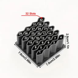 32 Slots Ointments Stand Multi-Compartment Medicine Storage Holder For Small Items Multi-purpose Cosmetics/Pen Storage Rack