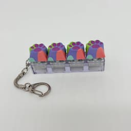 Cat Claw Keychain Key Ring Pendant Mobile Phone Backpack Pendant Desktop Accessories Fingertip Office Decompression Press Tools