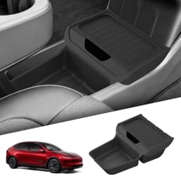 Smabee for Tesla Model Y Juniper RWD Standard 2026 2025 Center Lower Storage Box TPE Central Tray Organizer Accessories Tidying