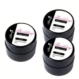 3D Nail Gel, Non-Sticky Hard Long-Lasting Overlay, Creates 3D Bow Geometric Letter Shapes, Salon Quality, Soluble Residue-Free A