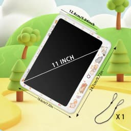 11/13/16 Inch Kids Chalkboard LCD Writing Board Tablet Drawing Painting Educational Toy for Children Aged 3-8 Years Boys Girls