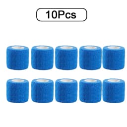 10pcs Elastic Self-Adhesive Athletic Tape Bandage 2.5/5/10cm Non-Woven Universal Fit for Sports Foot Support Joint Protection