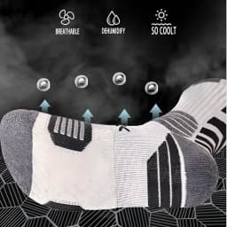 3Pairs Sport Running Socks Athletic Breathable Mesh Thick Compression Basketball Socks Sweat Absorb Professional Cycling Socks