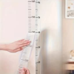2m Wall Height Measurement Card - Easy-to-Read Durable PC Material Writeable & Removable Ideal for Room Decor Wall Decorations