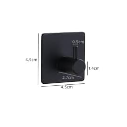 Stainless Steel 3M Self Adhesive Hooks Sticky Wall Door Hook Robe Tea Towel Rustproof Towel Rack, Clothes Coat Hanger