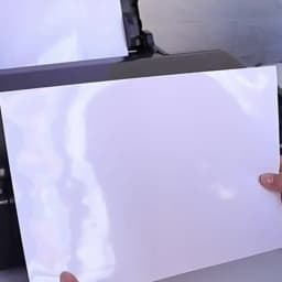 ESHANG Self-Adhesive Photo Paper, A4 Glossy Sticker Paper for Inkjet Printer, 8.3 X 11.7 Inch, 50 Sheets, 135 GSM 36Ib