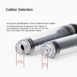 JINHAO Rotary Ink Absorber 3.4mm/2.6mm Caliber Ink Converter Fountain Pen Ink Suction Device Stationery Office Supplies