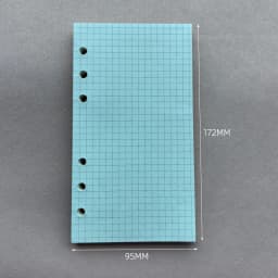 50 Sheets A6 Colorful Grid Loose Leaf Notebook Refill Spiral Binder Inner Page Line Blank craft Grid Inside Paper Stationery