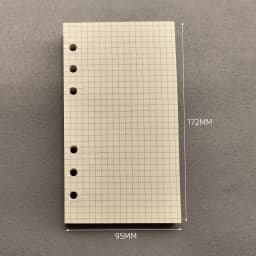 50 Sheets A6 Colorful Grid Loose Leaf Notebook Refill Spiral Binder Inner Page Line Blank craft Grid Inside Paper Stationery