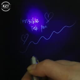 1Pcs Plastic Material Invisible Ink Pen Novelty Ballpoint Pens New Office School Supplies With Uv Light Magic Secret Ballpoin