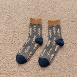 Korean Style Retro Wool Socks Women Christmas Sapling Kawaii and Funny Woman Socks for Female Gifts 120802