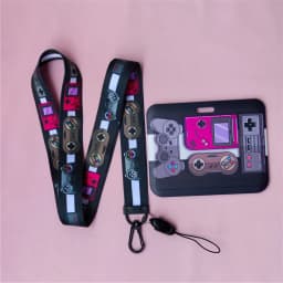 Cute Horizontal Lanyard Name Card Holder Student Hanging Neck Phone Lanyards Badge Door Subway Access ID Card Holders Case