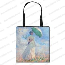 Vintage Painting Kiss / Water Lily Totes Women Handbag Monet / Gustav Klimt Canvas Shoulder Bag for Travel Shopping Bags Gift