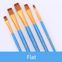 5Pcs Paint Brushes Set Nylon Painting Brush Short Rod Oil Acrylic Brush Watercolor Pen High Quality Professional Art Supplies