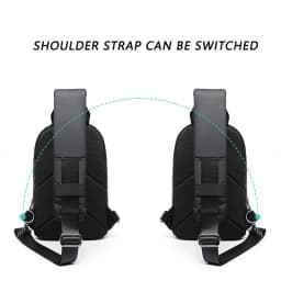 MOYYI Sling Bag for Men, Waterproof Nylon Chest Bag with Adjustable Strap, Anti theft Sport Travel Crossbody Bag