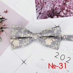 Mens Floral Bow Tie Flexible Bowtie Smooth Necktie Soft Cotton Butterfly Decorative Pattern Dot Flower Print Bow Ties