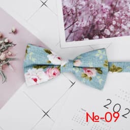 Mens Floral Bow Tie Flexible Bowtie Smooth Necktie Soft Cotton Butterfly Decorative Pattern Dot Flower Print Bow Ties