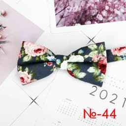 Mens Floral Bow Tie Flexible Bowtie Smooth Necktie Soft Cotton Butterfly Decorative Pattern Dot Flower Print Bow Ties