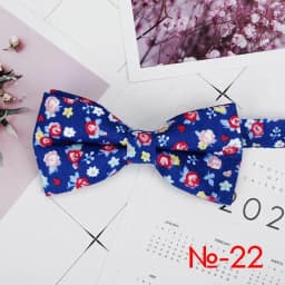 Mens Floral Bow Tie Flexible Bowtie Smooth Necktie Soft Cotton Butterfly Decorative Pattern Dot Flower Print Bow Ties