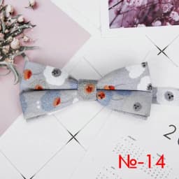 Mens Floral Bow Tie Flexible Bowtie Smooth Necktie Soft Cotton Butterfly Decorative Pattern Dot Flower Print Bow Ties
