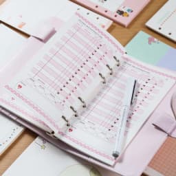 Sharkbang 40 Sheets A5 A6 Loose Notebook Refill Spiral Binder Index Inside Page Monthly Weekly To Do List Paper Stationery