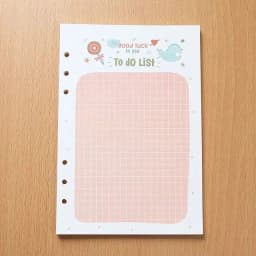 Sharkbang 40 Sheets A5 A6 Loose Notebook Refill Spiral Binder Index Inside Page Monthly Weekly To Do List Paper Stationery
