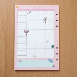 Sharkbang 40 Sheets A5 A6 Loose Notebook Refill Spiral Binder Index Inside Page Monthly Weekly To Do List Paper Stationery