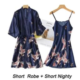 Women Rayon 2PCS Robe Set Bride Bridesmaid Wedding Robe Gown Lace Sexy Kimono Bathrobe Night Dress Casual Nightgown Sleepwear