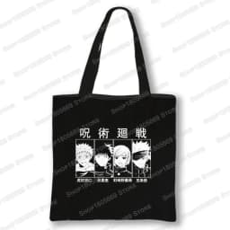 Japanese Anime Jujutsu Kaisen Tote Bags Gojo Satoru Tops Yuji Itadori Girls Shoulder Bag Women Handbag Beach Party Shopping Bag