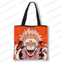 Japanese Anime Jujutsu Kaisen Tote Bags Gojo Satoru Tops Yuji Itadori Girls Shoulder Bag Women Handbag Beach Party Shopping Bag