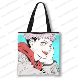 Japanese Anime Jujutsu Kaisen Tote Bags Gojo Satoru Tops Yuji Itadori Girls Shoulder Bag Women Handbag Beach Party Shopping Bag