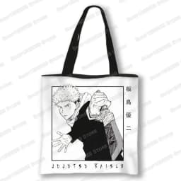Japanese Anime Jujutsu Kaisen Tote Bags Gojo Satoru Tops Yuji Itadori Girls Shoulder Bag Women Handbag Beach Party Shopping Bag