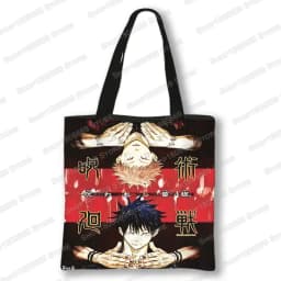 Japanese Anime Jujutsu Kaisen Tote Bags Gojo Satoru Tops Yuji Itadori Girls Shoulder Bag Women Handbag Beach Party Shopping Bag
