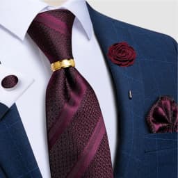 Teal Green Orange Plaid Ties For Men 8cm Width Business Wedding Party Men's Neck Tie Handkerchief Cufflinks Tie Ring Brooch