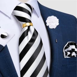 Teal Green Orange Plaid Ties For Men 8cm Width Business Wedding Party Men's Neck Tie Handkerchief Cufflinks Tie Ring Brooch